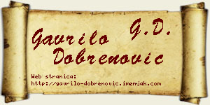 Gavrilo Dobrenović vizit kartica